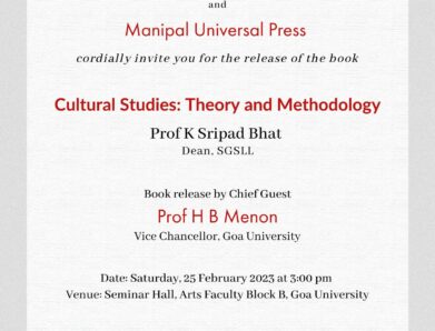 We are delighted to invite you to the book release of “Cultural Studies: Theory and Methodology” on 25 February 2023 at 3:00PM.