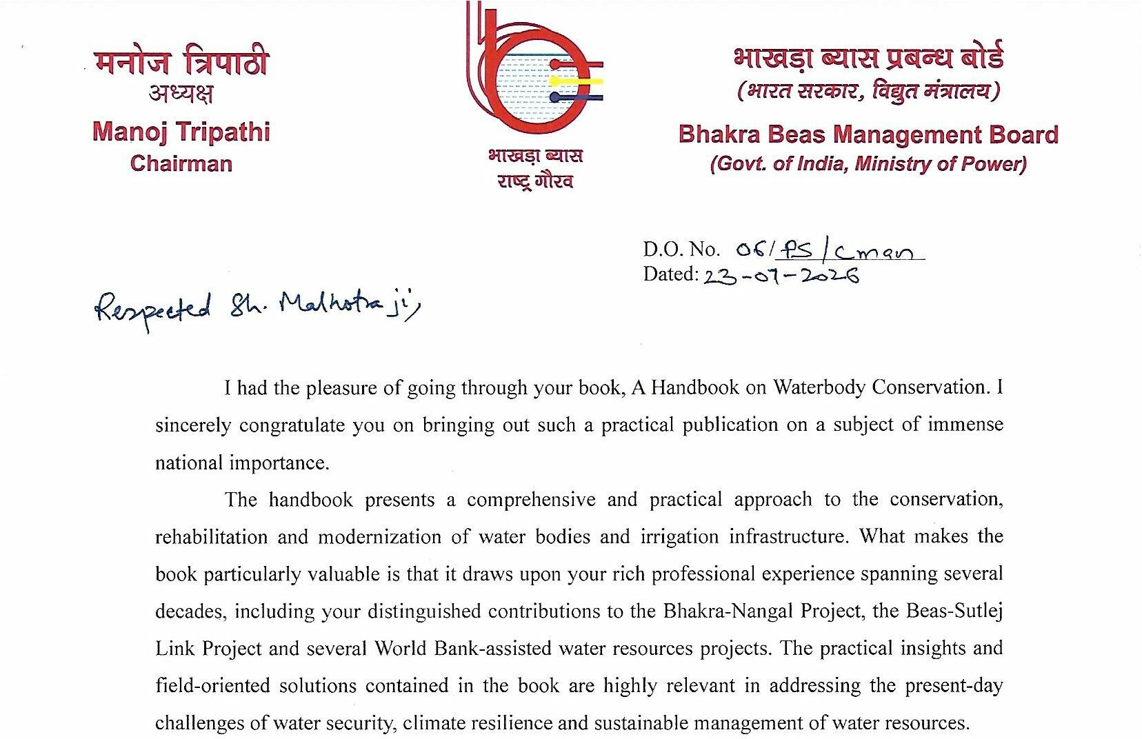 A Handbook on Waterbody Conservation